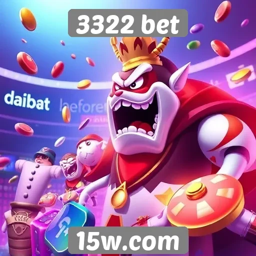 Variedade de jogos disponíveis na plataforma 3322 bet